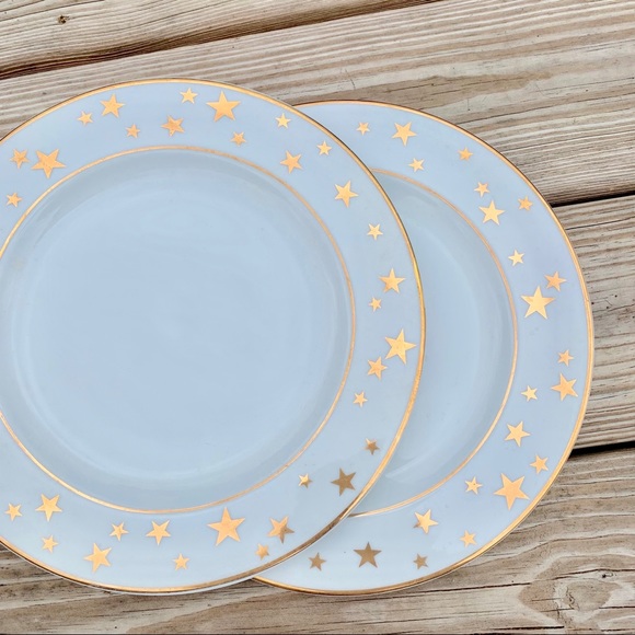 C&R Stars Other - 🌟HP!🌟 80’s C&R Star & Gold Dinner Plates Set 2